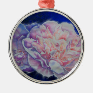Romantische elegante rosa blaue Pastellfarben Ornament Aus Metall