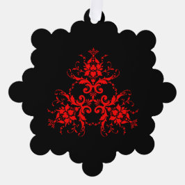 Romantische, elegante Vintage Damaske Ornament Karte