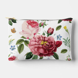 Romantische elegante Vintage-Rosen in Rosa Zubehörtasche