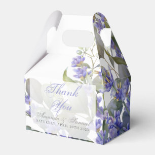Romantische Eukalyptus- und Lavendel-Hochzeitsgesc Geschenkschachtel