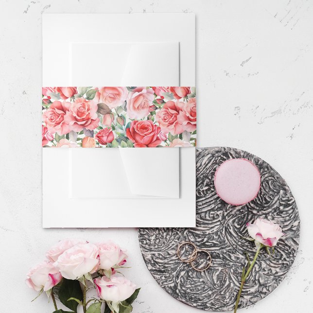 Romantische Farbe Rosa Muster Einladungsbanderole (Von Creator hochgeladen)