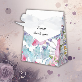 romantische farbenfrohe Wildblume Hochzeit Geschenkschachtel