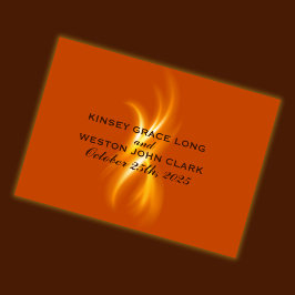 Romantische Flammenhochzeit Gästebuch