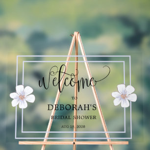 Romantische Flieder Floral Brautparty Acrylschild