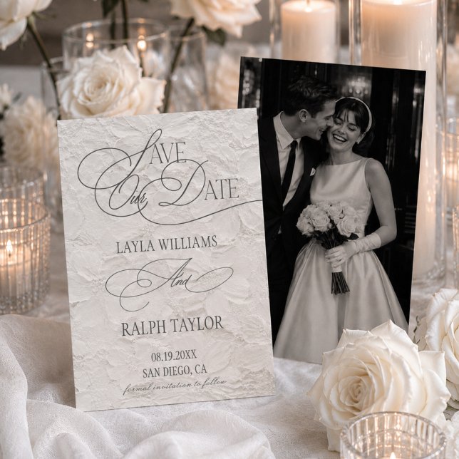 Romantische Florale Hochzeit Save The Date (Von Creator hochgeladen)