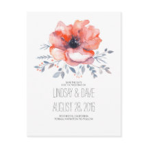 Romantische, florale Save the Date Postkarten