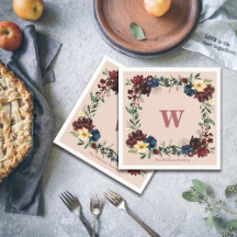 Romantische Florals Custom Monogram