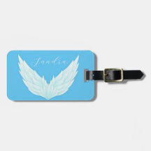 Romantische Flügel mit blauem Engel