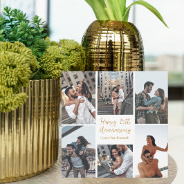 Romantische Foto Collage Card zum Jubiläum