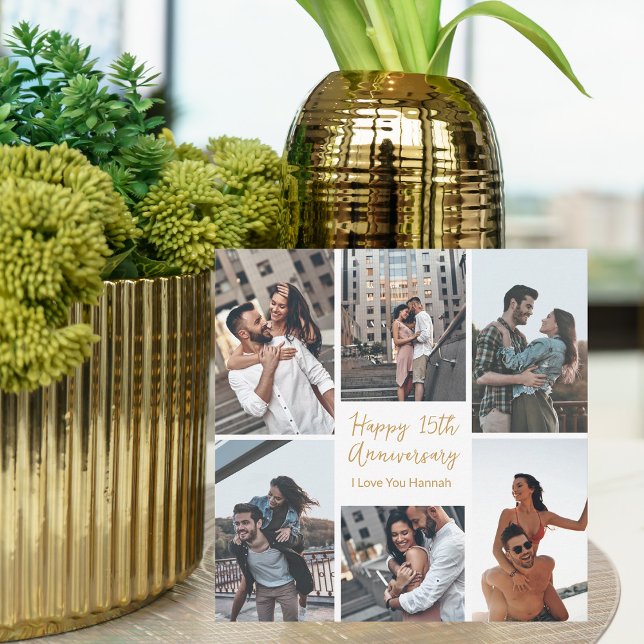 Romantische Foto Collage Card zum Jubiläum (Von Creator hochgeladen)
