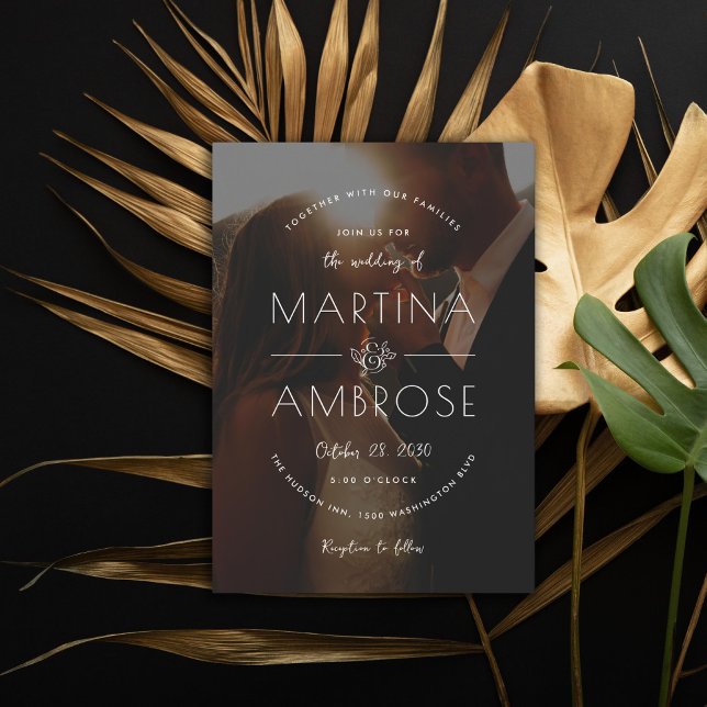 Romantische Foto Hochzeit Einladung (Von Creator hochgeladen)