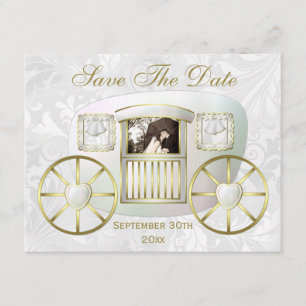 Romantische Foto-Hochzeit Save the Date Einladung