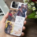 Romantische Fotocollage Das Leben mit dir Weiß Case-Mate iPhone Hülle<br><div class="desc">Romantisches Foto Phone Gehäuse für iPhone 11 pro max und viele andere Modelle, personalisiert mit 4 Ihrer Lieblings-Fotos. Die Formulierung lautet "liebevolles Leben mit dir" in eleganter Schrift und spielerischer Großschreibung. Die Fotovorlage ist für Sie bereit, um Ihre Fotos hinzuzufügen, und arbeitet im Uhrzeigersinn von oben verlassen. Das Design hat...</div>