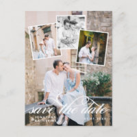 Romantische Fotocollage Hochzeit - Save the Date