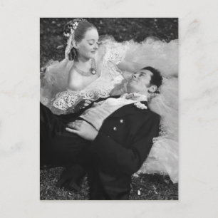 Romantische französische Postkarte