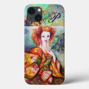 ROMANTISCHE FRAU MIT SPARKLING-PEACOCK-FEATHER Case-Mate iPhone HÜLLE