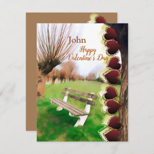 Romantische Freundin Valentines Herz