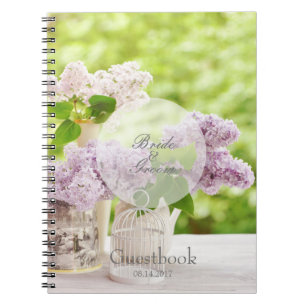 Romantische Frühjahrszeitung Blumen Floral Lilac Notizblock