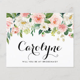 Romantische Frühlingsblumen werden Sie meine Braut