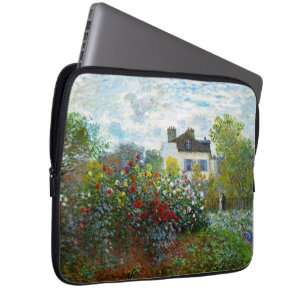 Romantische Frühlingshochzeit Vintage-Monet-Garten Laptopschutzhülle