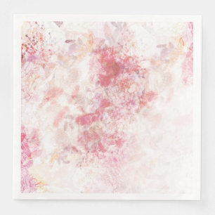 Romantische Frühlingsrosa Blume Hochzeit Serviette