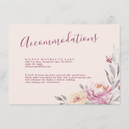 Romantische Gartenanlage Aquarellwohnung mit Blume Begleitkarte