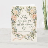 Romantische Gartenblumen Hochzeitsglückwünsche