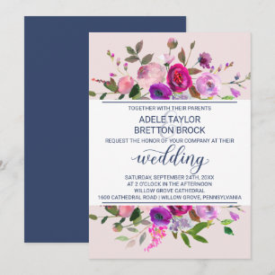 Romantische Gartenhochzeit Einladung