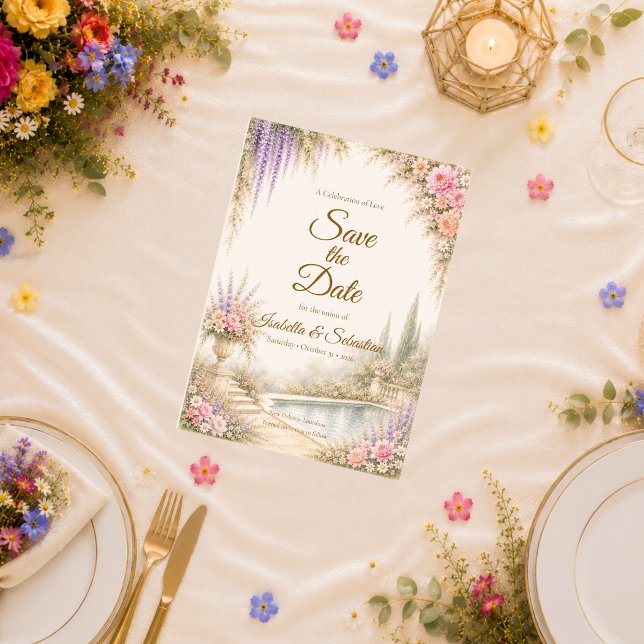 Romantische Gartenhochzeit Save The Date (Von Creator hochgeladen)