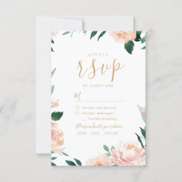 Romantische Gartenwasserfarbenhochzeit RSVP