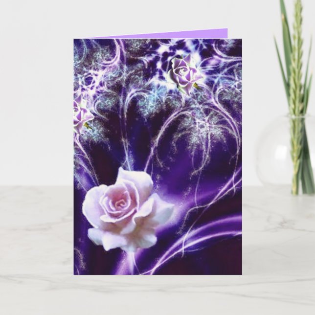 Romantische Geburtstags-Karte Karte (Vorderseite)