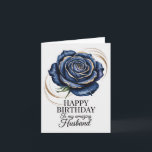 Romantische Geburtstagskarte für Ehemann Karte<br><div class="desc">Feiern Sie den besonderen Tag Ihres Ehemannes mit dieser eleganten und herzlichen romantischen Geburtstagskarte, die ihm ein Gefühl der Wertschätzung vermitteln soll. Auf der Karte steht die liebevolle Nachricht "Happy Birthday to My Phantastisch Husband" in fett-moderner Typografie gepaart mit eleganten Goldakzenten auf einem reichen marinebasierten Hintergrund. Das Design verbindet Wärme...</div>