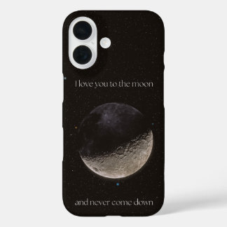 Romantische Geschenk-Hülle "Ich liebe dich bis zum iPhone 16 Hülle