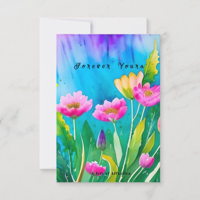 Romantische Geschenkkarte GeschenkOfLove,ShareTheL Dankeskarte (Vorderseite)