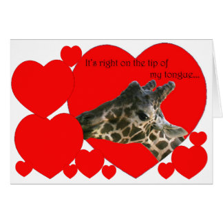 Romantische Giraffe