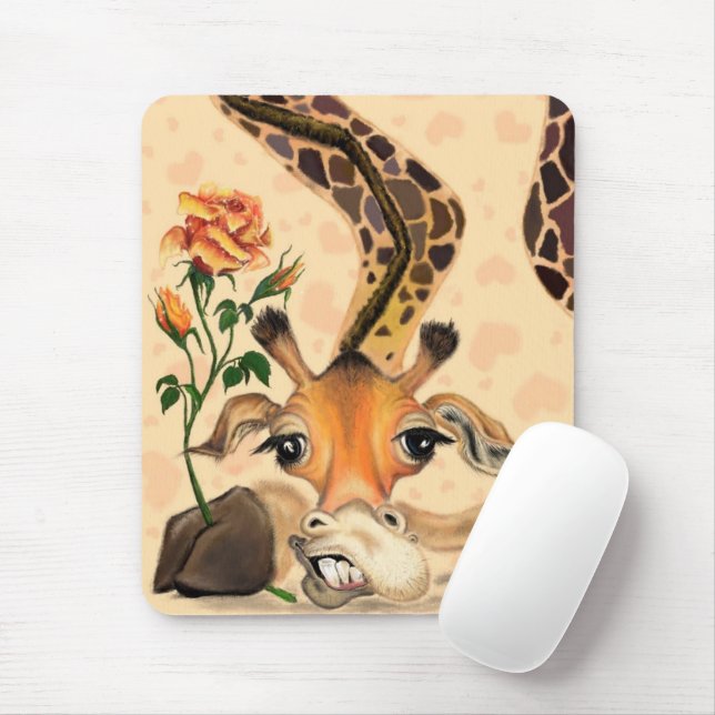 Romantische Giraffe Mouse Pad Gentleman Playful Mousepad (Mit Mouse)