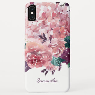 Romantische Girl Pink Wasserfarbe Blütenfarbe Case-Mate iPhone Hülle