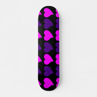 Romantische Girls Geschenke: Rosa Lila Herzen Stre Skateboard