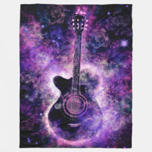 Romantische Gitarre Fleece Blanket