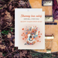 Romantische Gitarren-Lieben Melody Valentine's Day