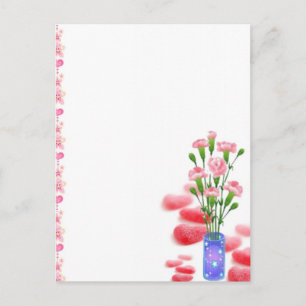 Romantische Glückliche Blüten Postkarte