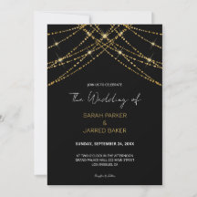 Romantische Gold String Wedding