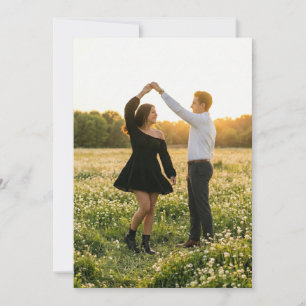 Romantische Golden Hour-Foto Einladung