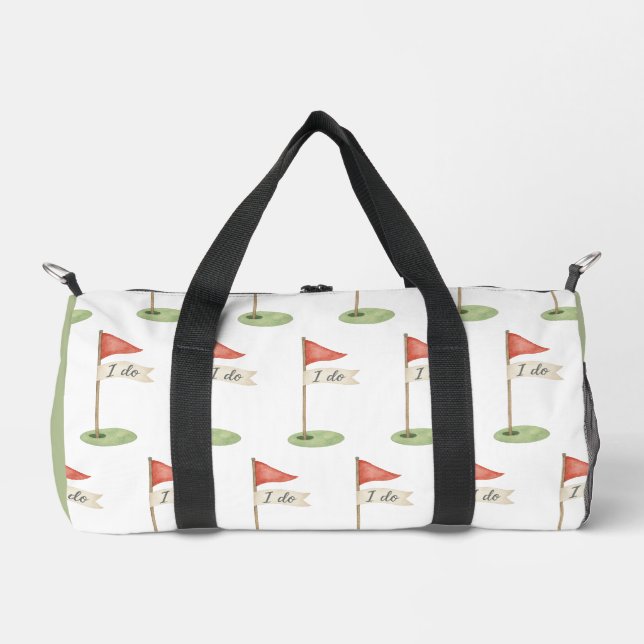 Romantische Golf-Flagge "Ich will" Golf-Geschenk z Duffle Bag (Vorderseite)