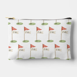 Romantische Golf Flagge "Ich will" Golf-Geschenk z Zubehörtasche