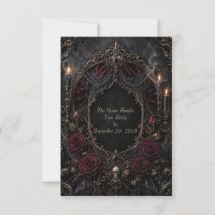 Romantische gothische RSVP-Karte