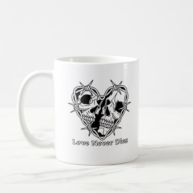 Romantische Gotik für Paare Kaffeetasse (Links)