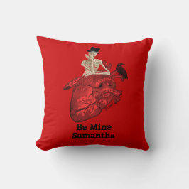 Romantische Gotische Herzvalentine Kissen