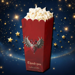 Romantische Gotische Ikone: Herz, Rose, Schädel Geschenkschachtel