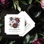 Romantische gotische Wasserfarbenraven-Hochzeit Untersetzer<br><div class="desc">Dieses gotische,  blumengeschmückte Hochzeitsdesign zeichnet sich durch eine einfache,  launische Aquarellbild eines Raben aus,  das auf einem Bouquet steht. Ideal für eine zeitlose romantische Hochzeit oder einen anderen besondere Anlass. Es eignet sich hervorragend für ein gespenstisches Ereignis im Herbst oder für ein einmaliges Winterereignis in lässiger oder formaler Umgebung.</div>